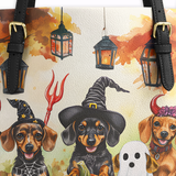 DachyCharm Haunted Tails Leather Tote Bag
