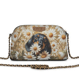 DachyCharm DAISY BLOOM PERSONALIZED Leather Crossbody Bag