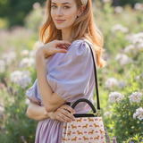 DachyCharm Pink Pupcake Leather Satchel Bag