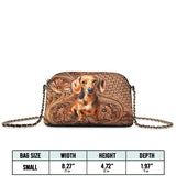 DachyCharm Carved Grace Leather Crossbody Bag