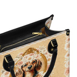 DachyCharm Golden Bloom Leather Bag