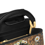 DachyCharm Daisy Crown Leather Satchel Bag