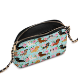 DachyCharm Doxie Garden Leather Crossbody Bag