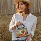 DachyCharm Wildflower Weenie Leather Satchel Bag