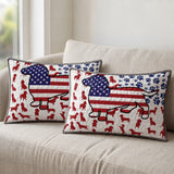 DachyCharm Patriot Paws Dachshund Quilt 3-Piece Set