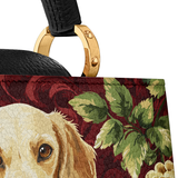 DachyCharm Velvet Pup Leather Satchel Bag
