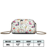 DachyCharm Floral Parade Personalized Leather Crossbody Bag
