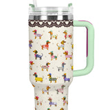 DachyCharm Doxie Parade Tumbler