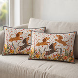 DachyCharm Floral Dachshund With Heart Quilt 3-Piece Set