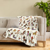 Dachycharm Dachshund Troupe Fleece Blanket
