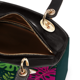DachyCharm Tropical Doxie Lady Leather Bag