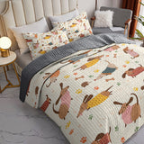 DachyCharm Doxie Whimsy Quilt 3-Piece Set