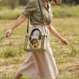 DachyCharm Sunbeam Pup Personalized Leather Bag