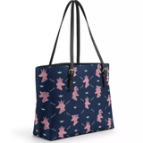DachyCharm Royal Pawty Leather Tote Bag