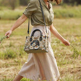 DachyCharm Daisy Bloom Personalized Leather Bag