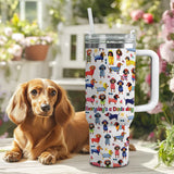 DachyCharm Doxie Holiday Personalized Tumbler