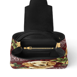 DachyCharm Velvet Pup Leather Satchel Bag
