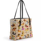 DachyCharm Spooky Parade Leather Tote Bag