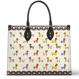 DachyCharm Doxie Parade Leather Bag