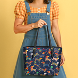 DachyCharm Doxie Fiesta Leather Tote Bag