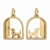 DachyCharm My Little Shadow – Personalized Dachshund Charm Bracelet