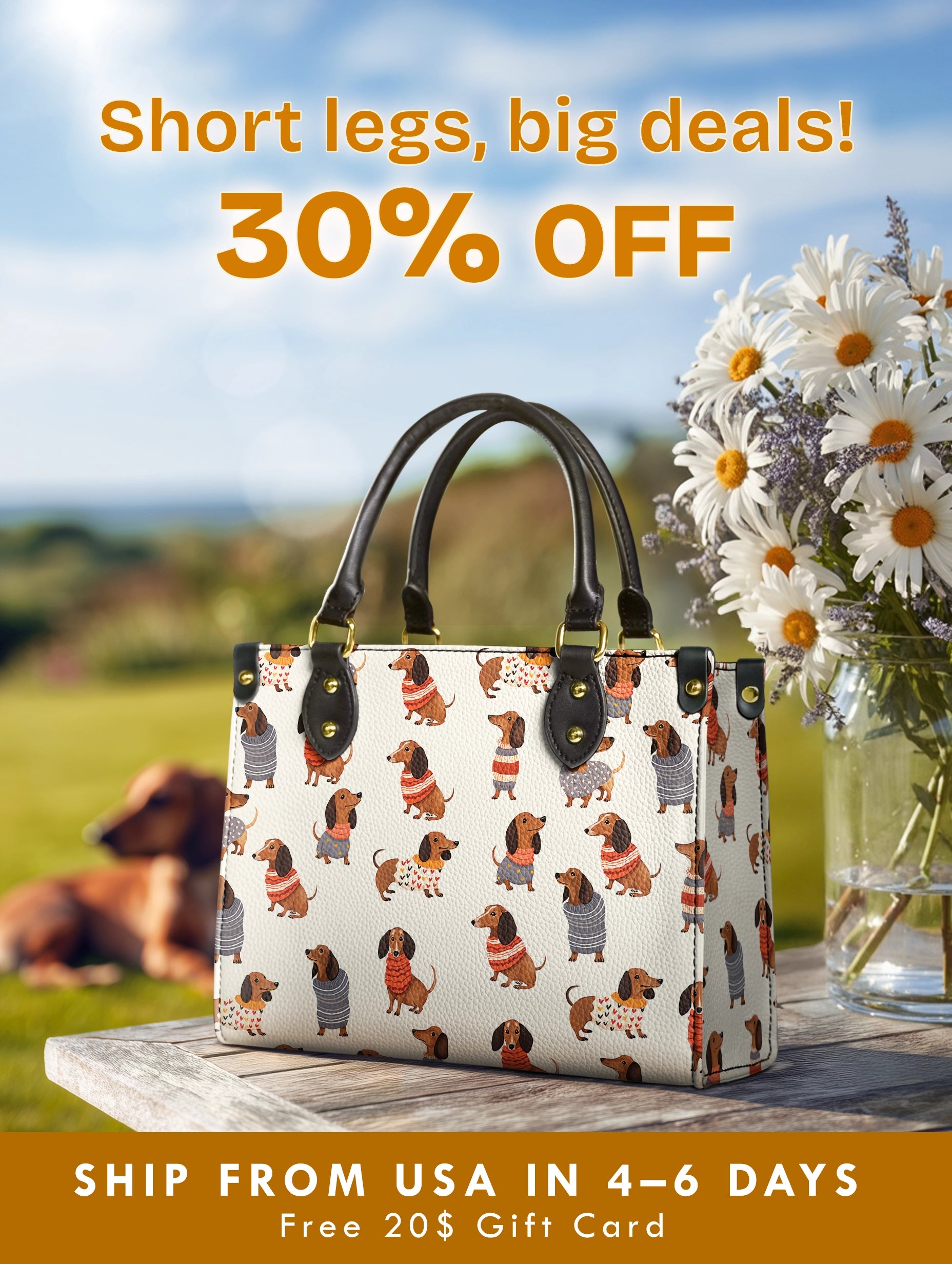 DachyCharm Cuteness Overload Leather Bag