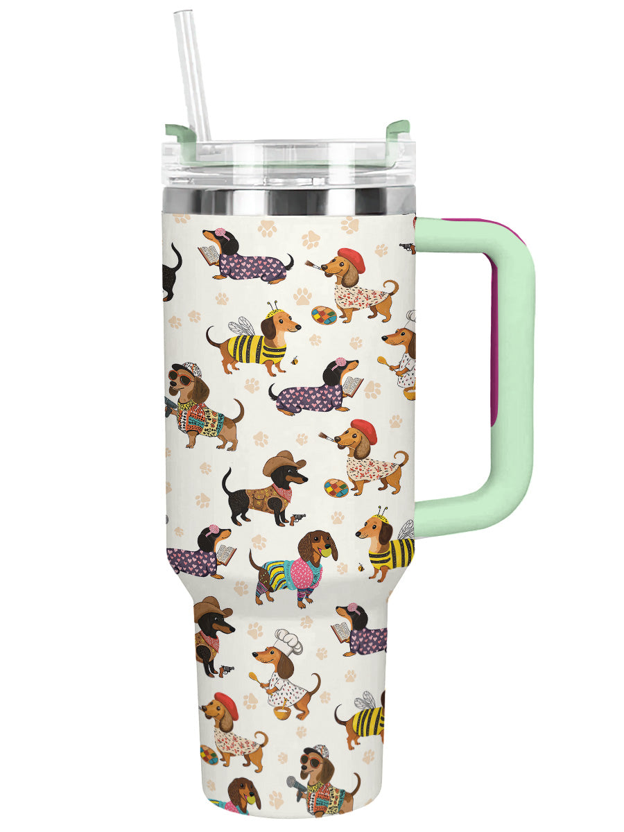DachyCharm Dachshund Troupe Tumbler