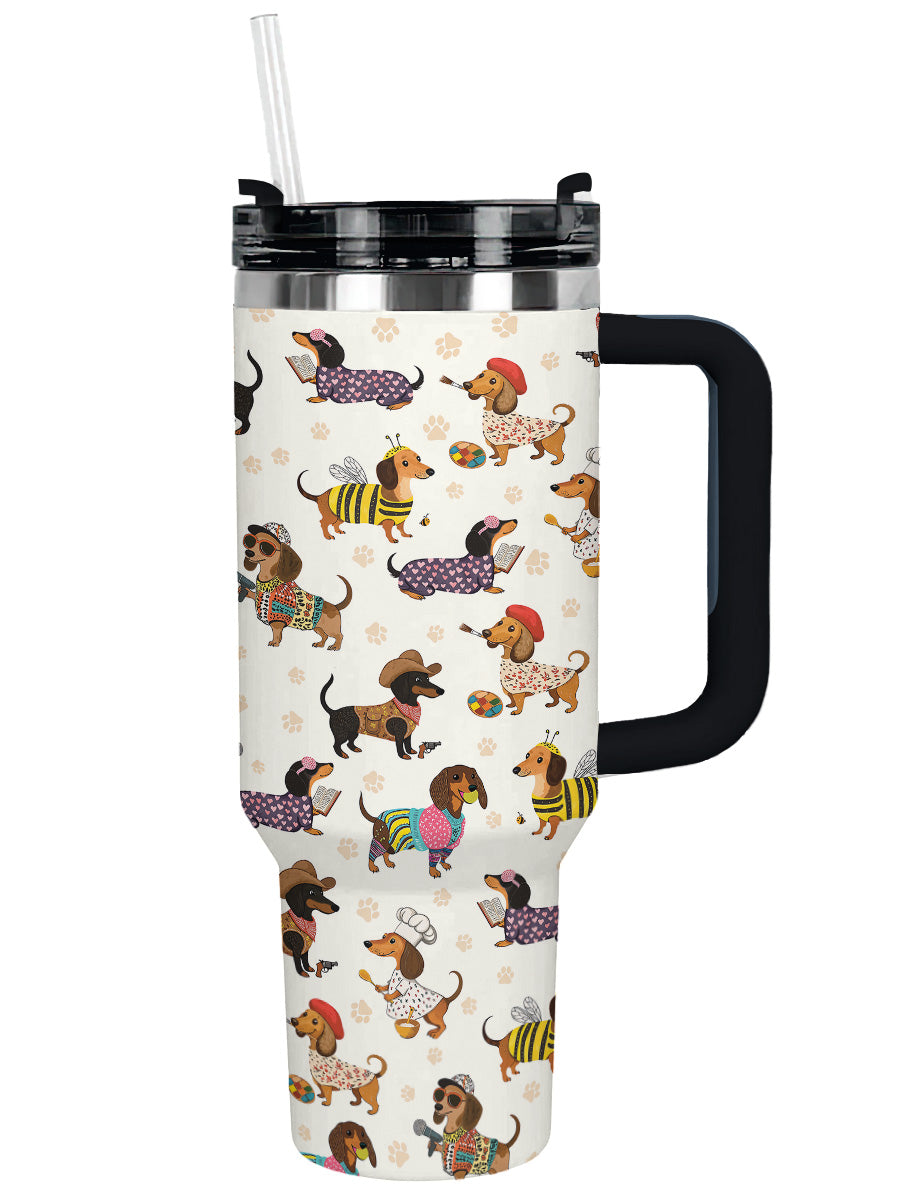 DachyCharm Dachshund Troupe Tumbler