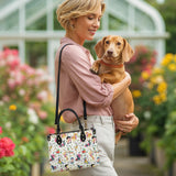 DachyCharm Floral Parade Personalized Leather Bag