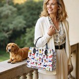 DachyCharm Doxie Holiday Leather Bag