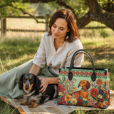 DachyCharm Wildflower Weenie Leather Bag