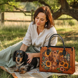 DachyCharm Prairie Doxie Leather Bag