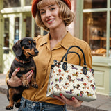 DachyCharm Dachshund Troupe Leather Bag