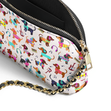 DachyCharm Dachshund Disco Leather Crossbody Bag