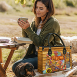 DachyCharm Patchwork Nap Leather Bag