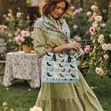 DachyCharm Doxie Garden Leather Bag