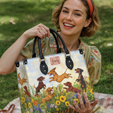 DachyCharm Wiener Bloomfield Personalized Leather Bag
