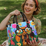 DachyCharm Doxie Dreamscape Leather Bag