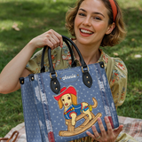 DachyCharm Rodeo Pup Personalized Leather Bag