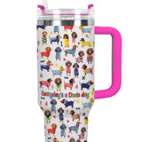 DachyCharm Doxie Holiday Personalized Tumbler