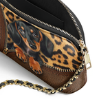 DachyCharm Sassy Doxie Leather Crossbody Bag