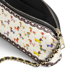 DachyCharm Doxie Parade Leather Crossbody Bag