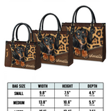 DachyCharm Sassy Doxie Personalized Leather Bag