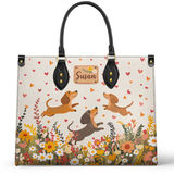 DachyCharm Floral Dachshund Floral With Heart Trio Bundle