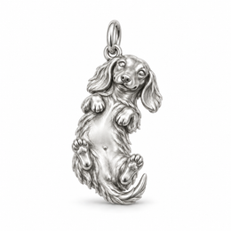 Long Hair dachshund charm