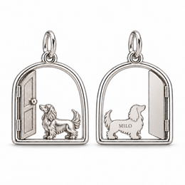 Long Hair dachshund charm
