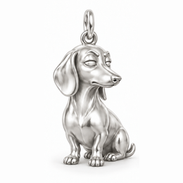 Smooth Hair dachshund charm