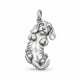 Wire Hair dachshund charm