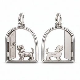 Wire Hair dachshund charm